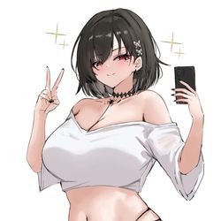 This is a pixiv picture whose title is 建武(自撮り).