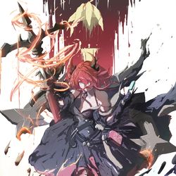 This is a pixiv picture whose title is Laevatain.