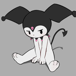 This is a pixiv picture whose title is Kuromi.