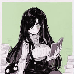 This is a pixiv picture whose title is Aria reading.