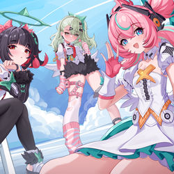 This is a pixiv picture whose title is 妄想天使.