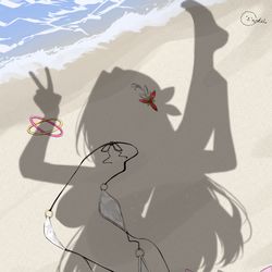 This is a pixiv picture whose title is 想像力はパワー.