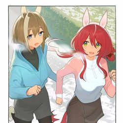 This is a pixiv picture whose title is ランニング.