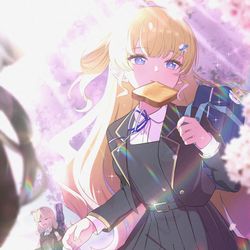 This is a pixiv picture whose title is 新学期.