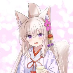 This is a pixiv picture whose title is 暖かい甘酒をどうぞ✨🦊.