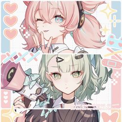 This is a pixiv picture whose title is 妄想エンジェル.