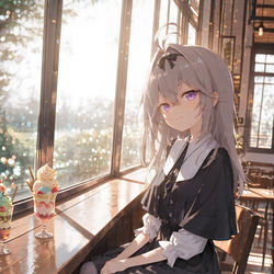 This is a pixiv picture whose title is 森亜るるかとデート〜.