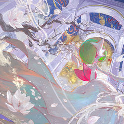 This is a pixiv picture whose title is 【work】メガサーナイト.