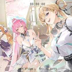 This is a pixiv picture whose title is 樱花下的星炬学园.