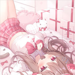 This is a pixiv picture whose title is にゃ…♡.