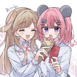 This is a pixiv picture whose title is あ〜ん♡(あじれな).