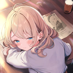 This is a pixiv picture whose title is ちょっぴりやさぐれ.