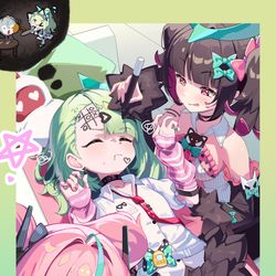 This is a pixiv picture whose title is 千夏いじめ.