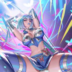 This is a pixiv picture whose title is Disco Psylocke.