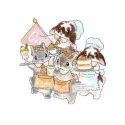 This is a pixiv picture whose title is コラボカフェ＆名古屋個展.