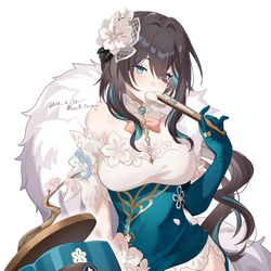 This is a pixiv picture whose title is 新衣装ルアン.