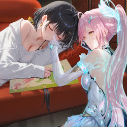 This is a pixiv picture whose title is 想女儿了.