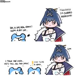 This is a pixiv picture whose title is The Real Kronii.