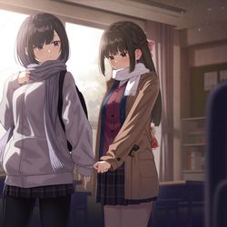 This is a pixiv picture whose title is 帰る前に、一つだけ.