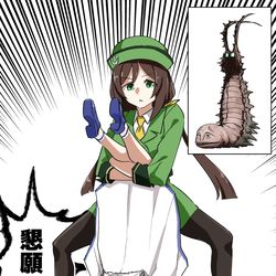 This is a pixiv picture whose title is ツインテールの刑.