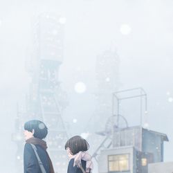 This is a pixiv picture whose title is 雪だね。.