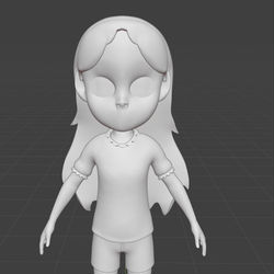 This is a pixiv picture whose title is Lily 3D model.