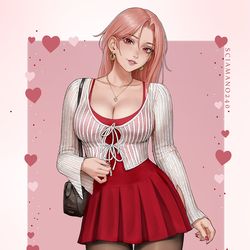 This is a pixiv picture whose title is Chloe Valentine's day - OC.