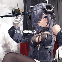 This is a pixiv picture whose title is 鉄翼侍らす魔の化生.