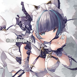 This is a pixiv picture whose title is 戦火に躍る御伽の黒猫.