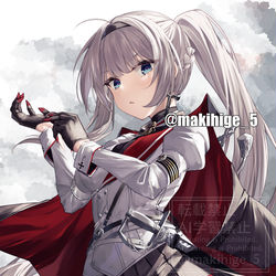 This is a pixiv picture whose title is 帝に義勇の白輪あり.