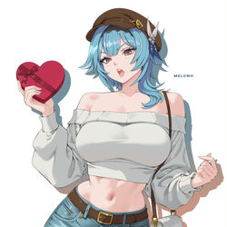 This is a pixiv picture whose title is Eula Valentine's Day.