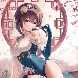 This is a pixiv picture whose title is 新衣装ルアン・メェイ.