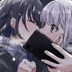 This is a pixiv picture whose title is 「…っ！」.