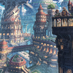 This is a pixiv picture whose title is 最果てを望む.