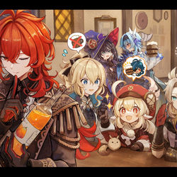 This is a pixiv picture whose title is モンド集録組.