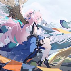 This is a pixiv picture whose title is 出雲.