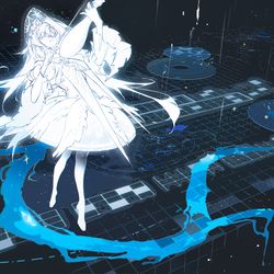 This is a pixiv picture whose title is 远旅.