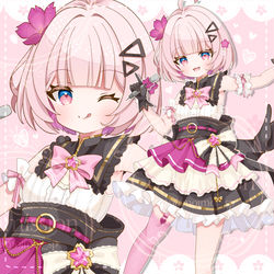 This is a pixiv picture whose title is 🌸skeb🎤.