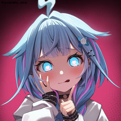 This is a pixiv picture whose title is 「いいっじゃぁ〜ん💙」.