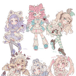 This is a pixiv picture whose title is OCらくがき詰め.