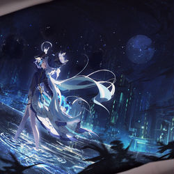 This is a pixiv picture whose title is 罪人の円舞曲.