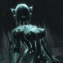 This is a pixiv picture whose title is Latex Gardevoir.
