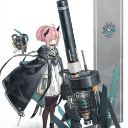 This is a pixiv picture whose title is グレネード砲娘.