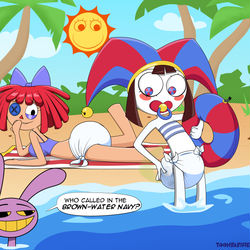 This is a pixiv picture whose title is Beach Episode.