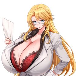 This is a pixiv picture whose title is デカ上司👓.