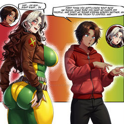 This is a pixiv picture whose title is Marvel Rivals - Rogue Bodyswap.