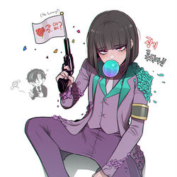 This is a pixiv picture whose title is 광기대학살.