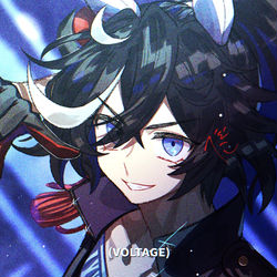 This is a pixiv picture whose title is 🅰️.