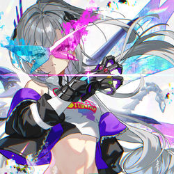 This is a pixiv picture whose title is 銀狼.