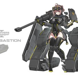 This is a pixiv picture whose title is TD-220 堡垒坦克娘（HD2）.